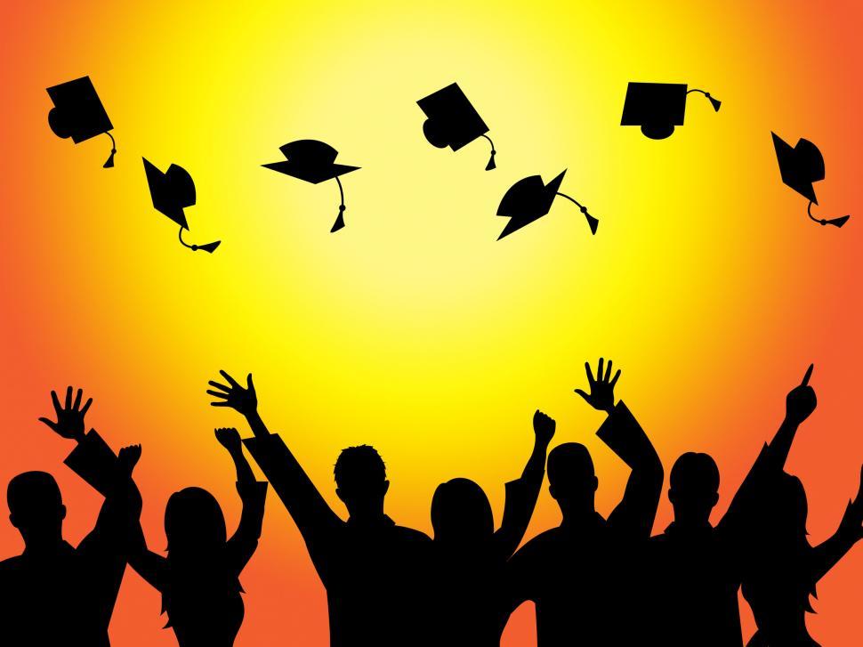 Download Free Stock Photo of Graduation Education Means Graduate Diploma And Train 