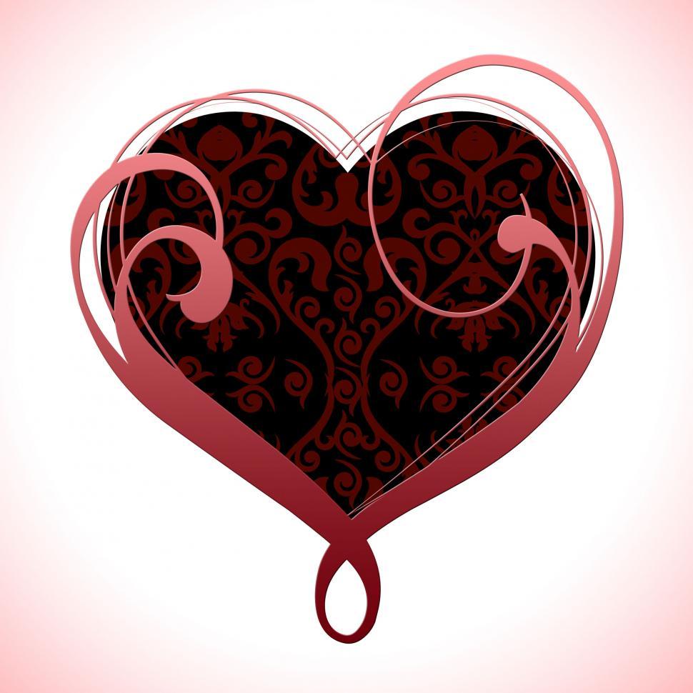 Free Image of Background Heart Indicates Valentines Day And Abstract 
