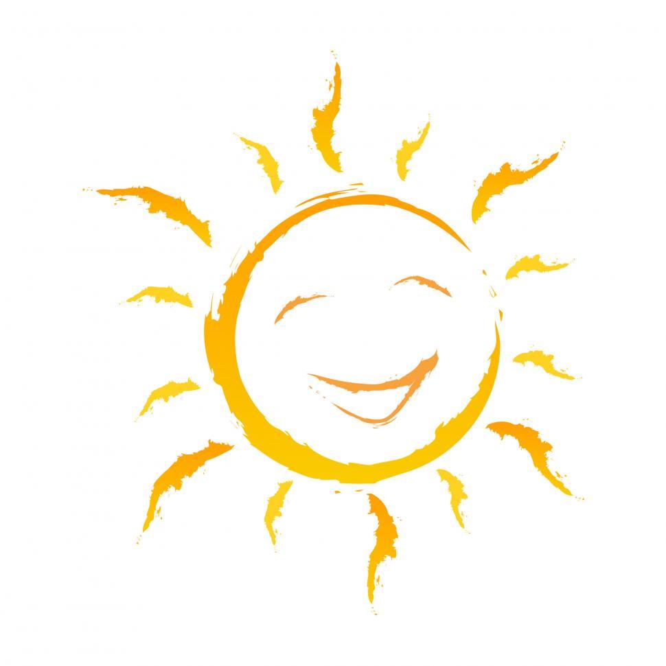 Free Image of Smiling Background Shows Solar Cheerful And Joy 