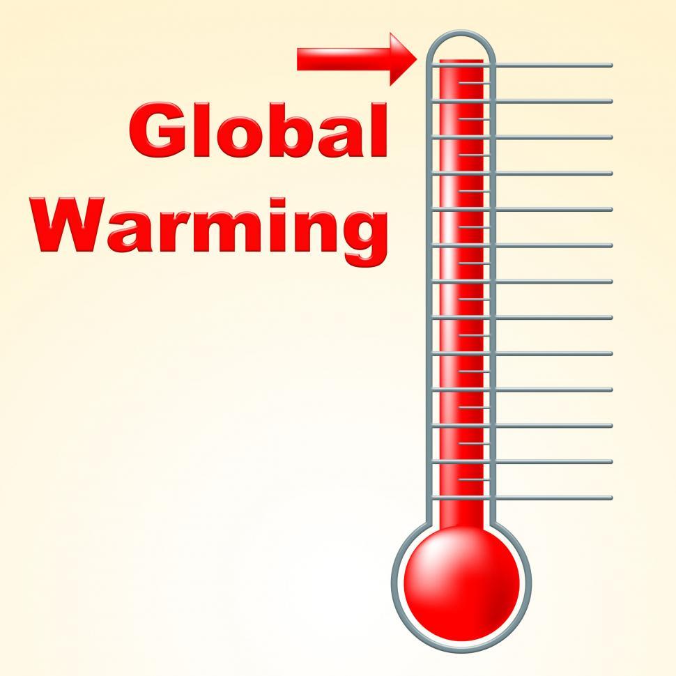 Free Image of Global Warming Indicates Fahrenheit Thermometer And Celsius 
