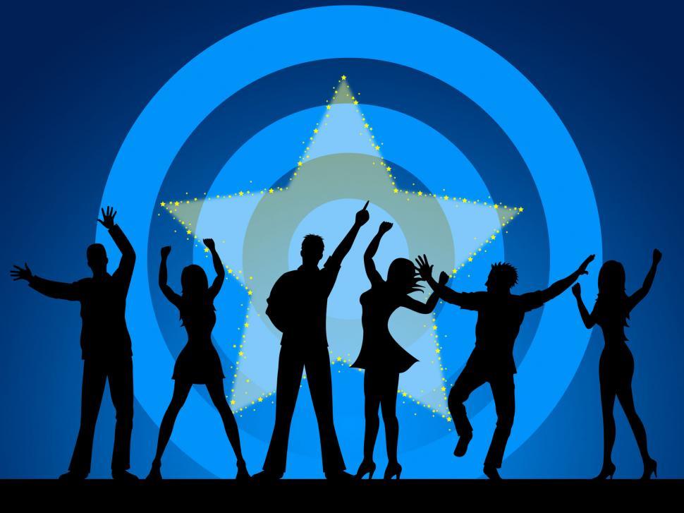 Free Image of Disco Silhouette Indicates Dance Celebration And Persons 
