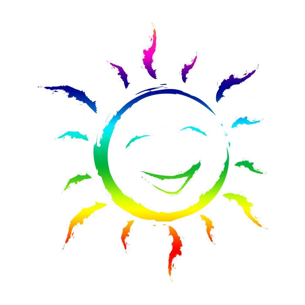 Free Image of Smiling Joy Shows Template Sunshine And Backgrounds 