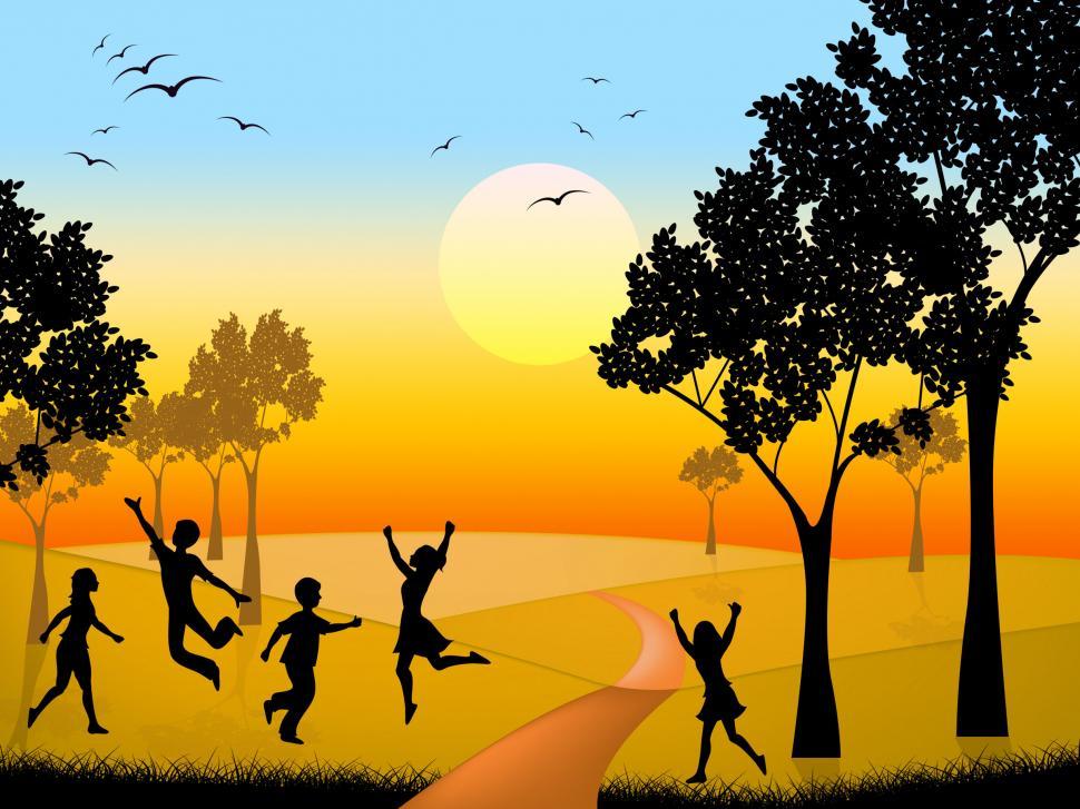 Free Image of Countryside Kids Indicates Free Time And Outdoor 