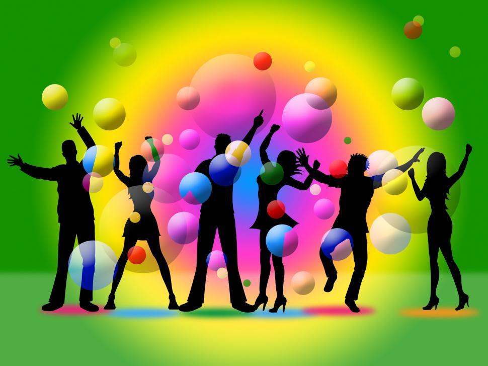 Free Image of Disco Silhouette Indicates Togetherness Friends And Together 
