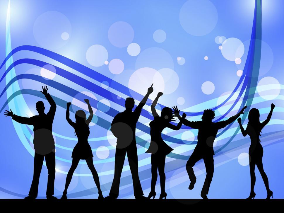 Free Image of People Silhouette Indicates Disco Music And Celebration 