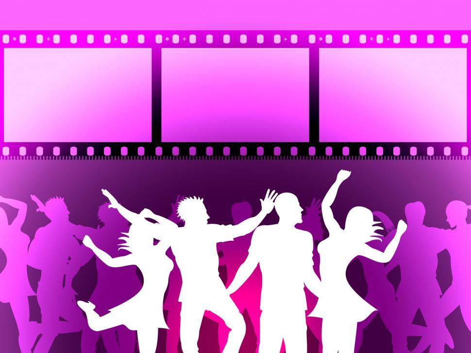 Free Image of Filmstrip Disco Indicates Negative Joy And Dancing 