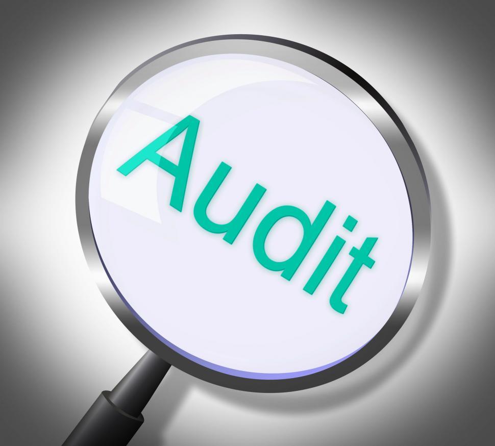 Free Image of Magnifier Audit Represents Auditing Research And Verification 
