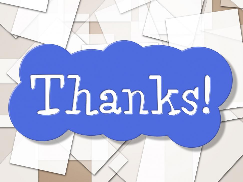 Free Image of Sign Thanks Shows Display Message And Grateful 