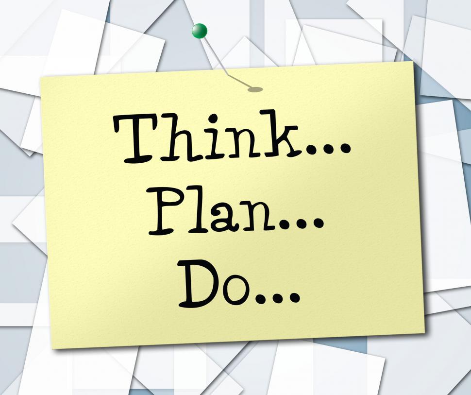 Free Image of Do Think Means Game Plan And About 