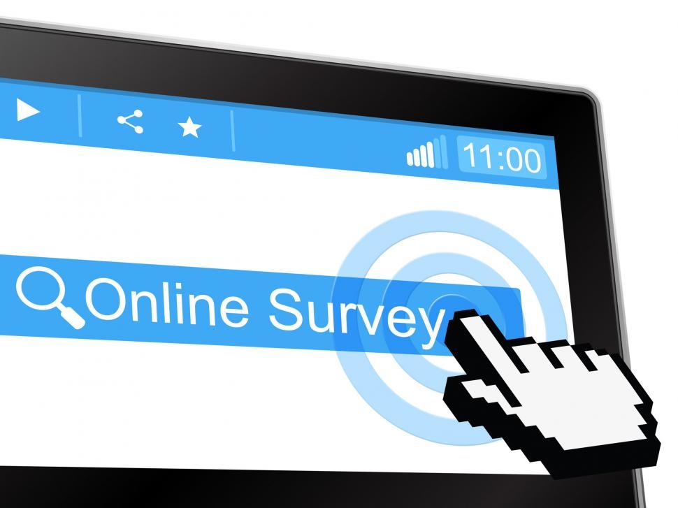Free Image of Online Survey Means World Wide Web And Assessing 