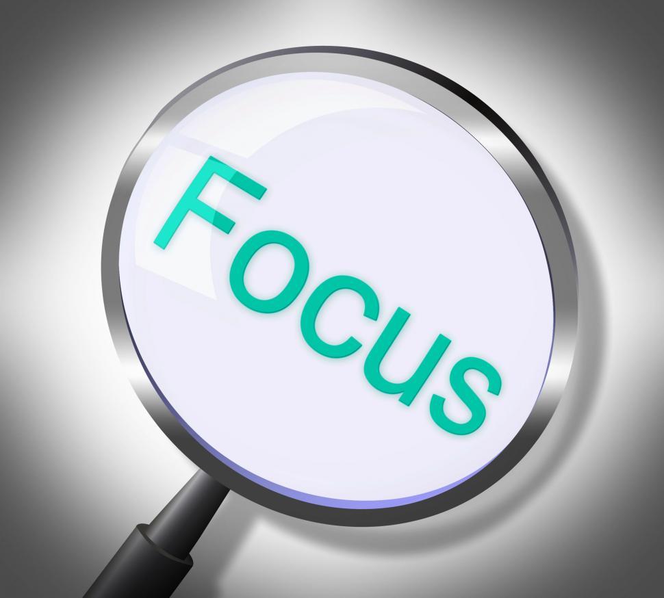 Download Free Stock Photo of Magnifier Focus Means Search Attention And Magnification 