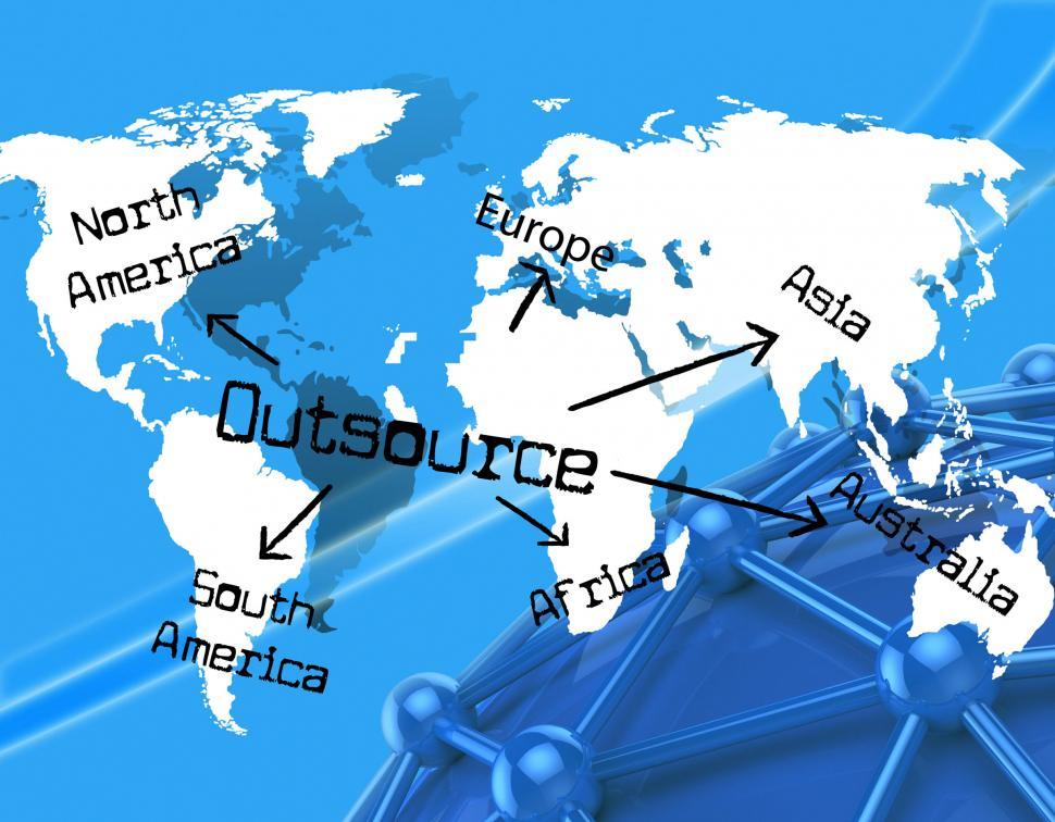 Free Image of Outsource Worldwide Indicates Independent Contractor And Earth 
