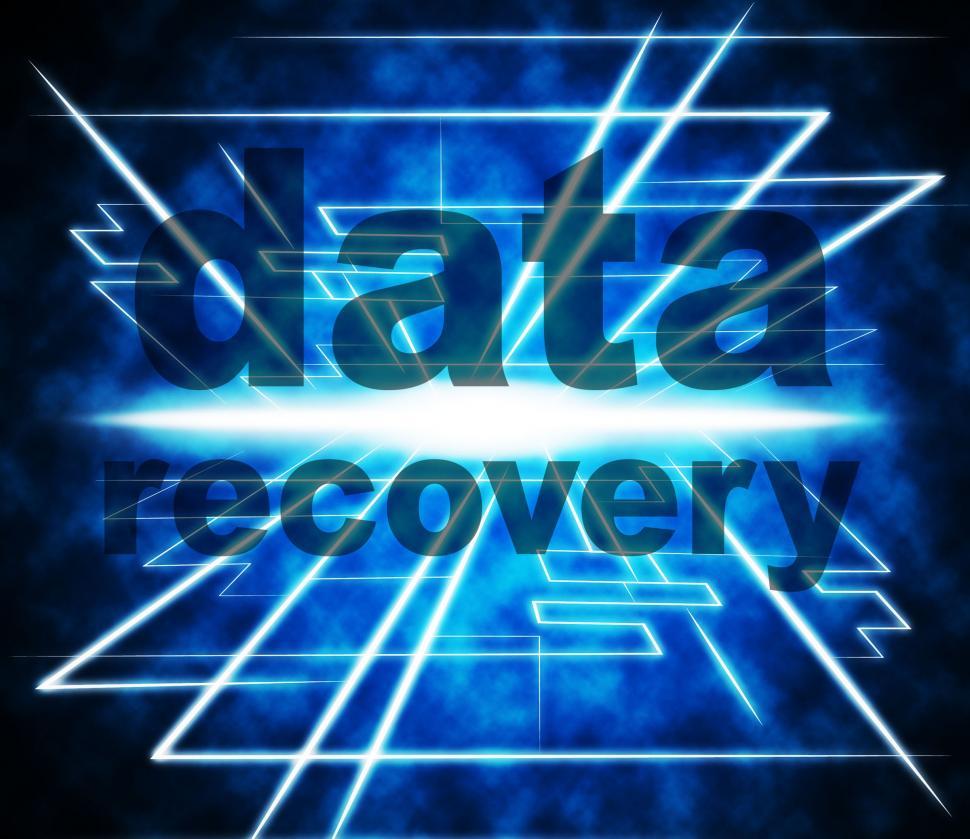 Free Image of Data Recovery Represents Recapture Information And Retrieve 