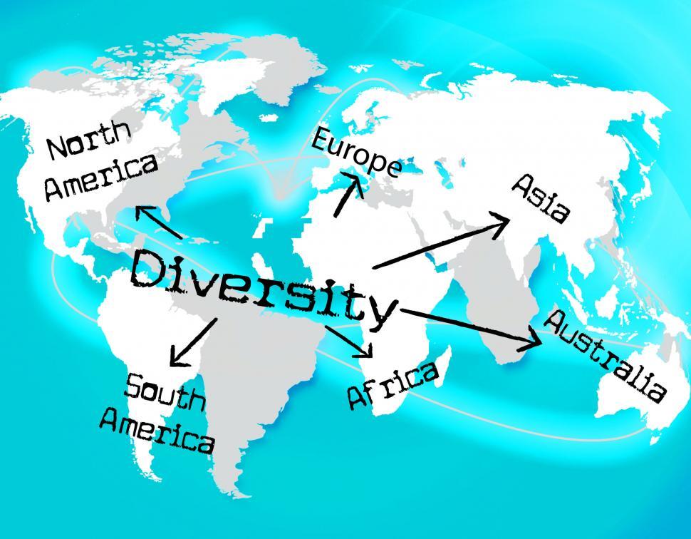 Free Image of World Diversity Indicates Mixed Bag And Earth 