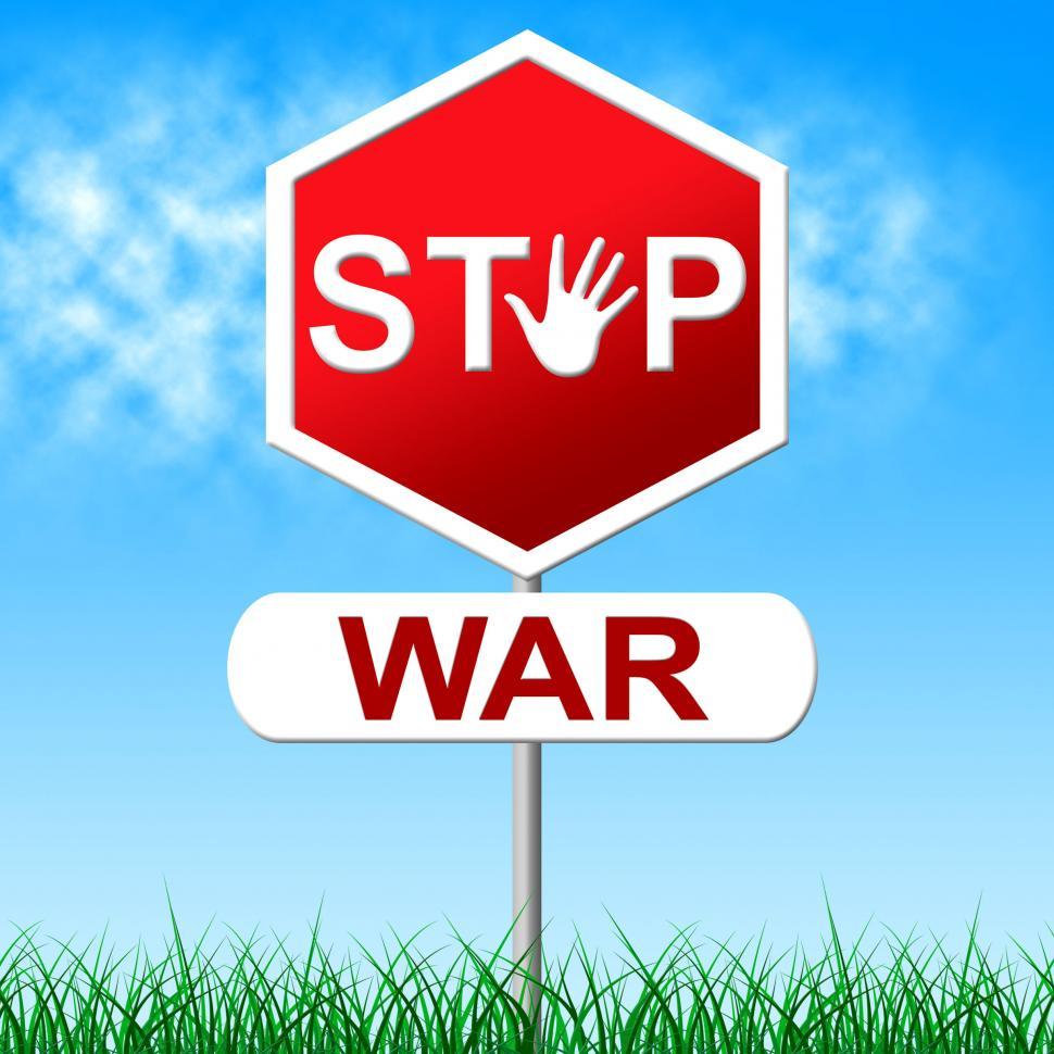 Free Image of War Stop Shows Military Action And Battles 