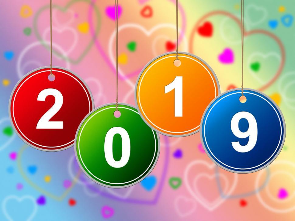 Free Image of New Year Means Two Thousand Nineteen And Annual 