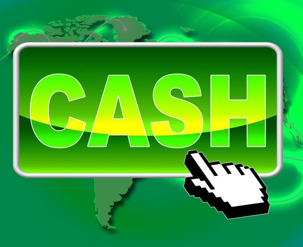 Free Image of Cash Button Represents World Wide Web And Websites 