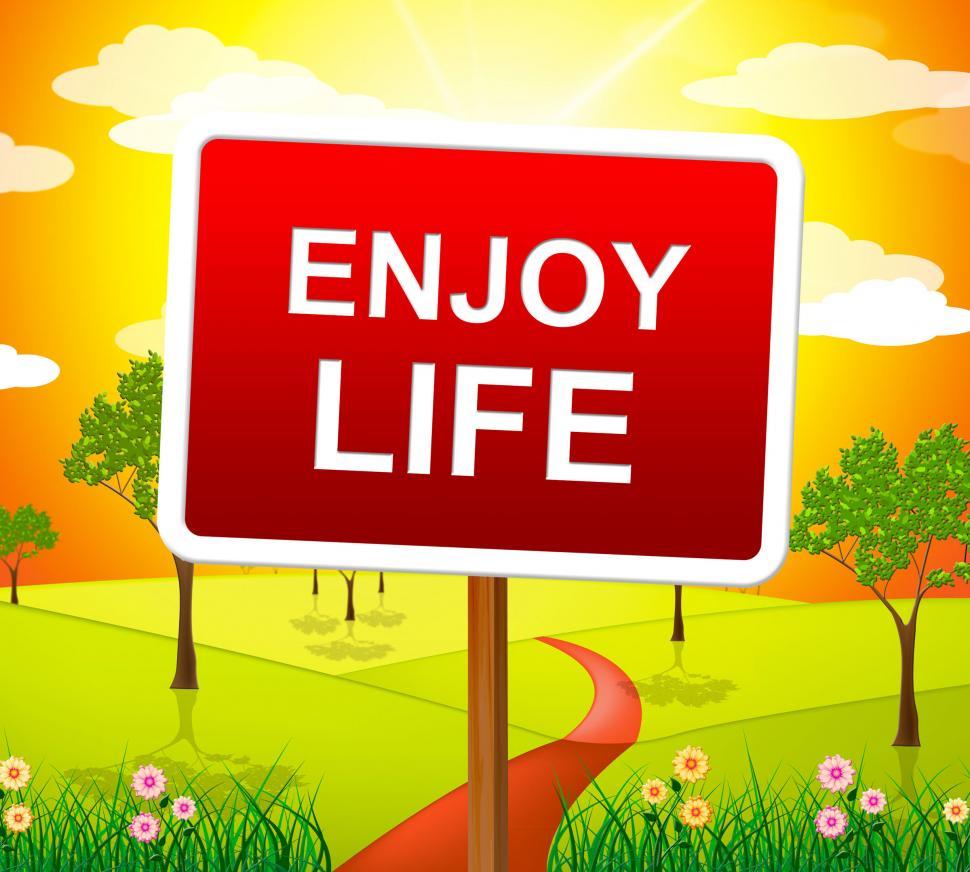 Free Image of Enjoy Life Shows Live Joyful And Happiness 