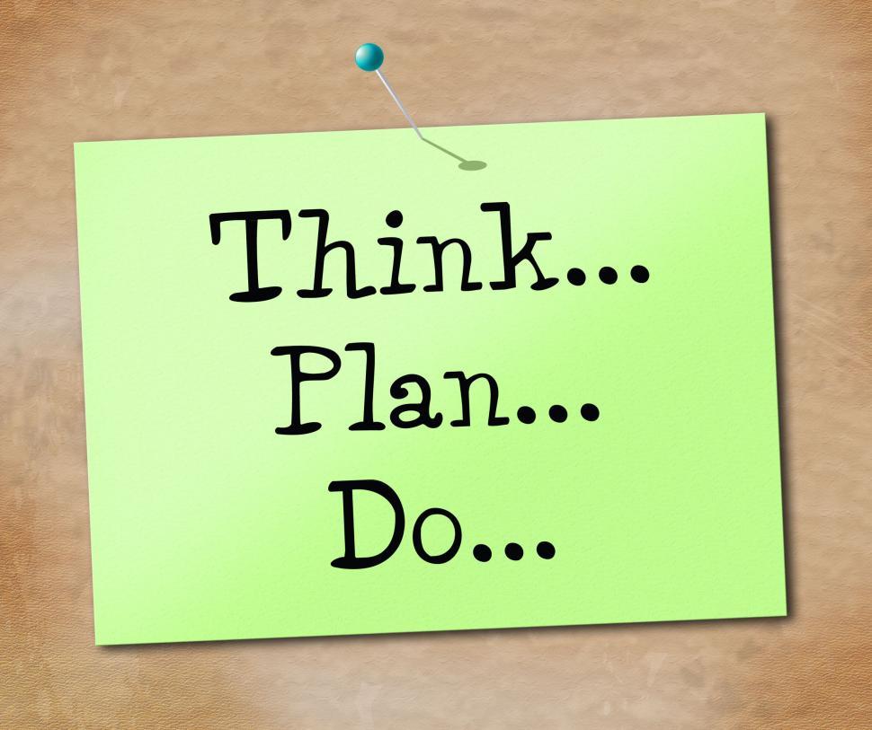 Free Image of Think Do Indicates Plan Of Action And Agenda 