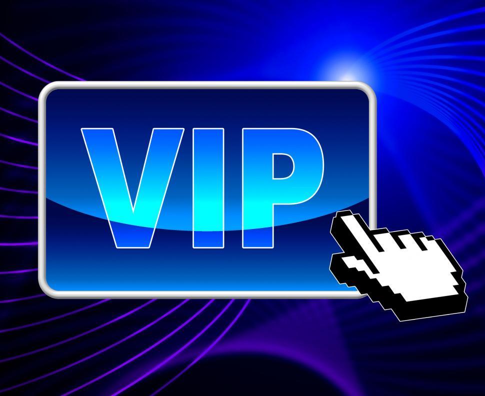 Free Image of Vip Online Means World Wide Web And Important 
