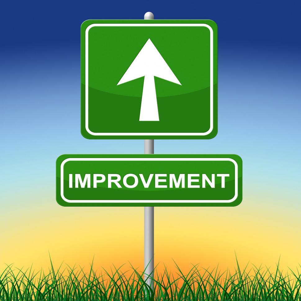 Free Image of Improvement Sign Indicates Message Arrow And Advance 