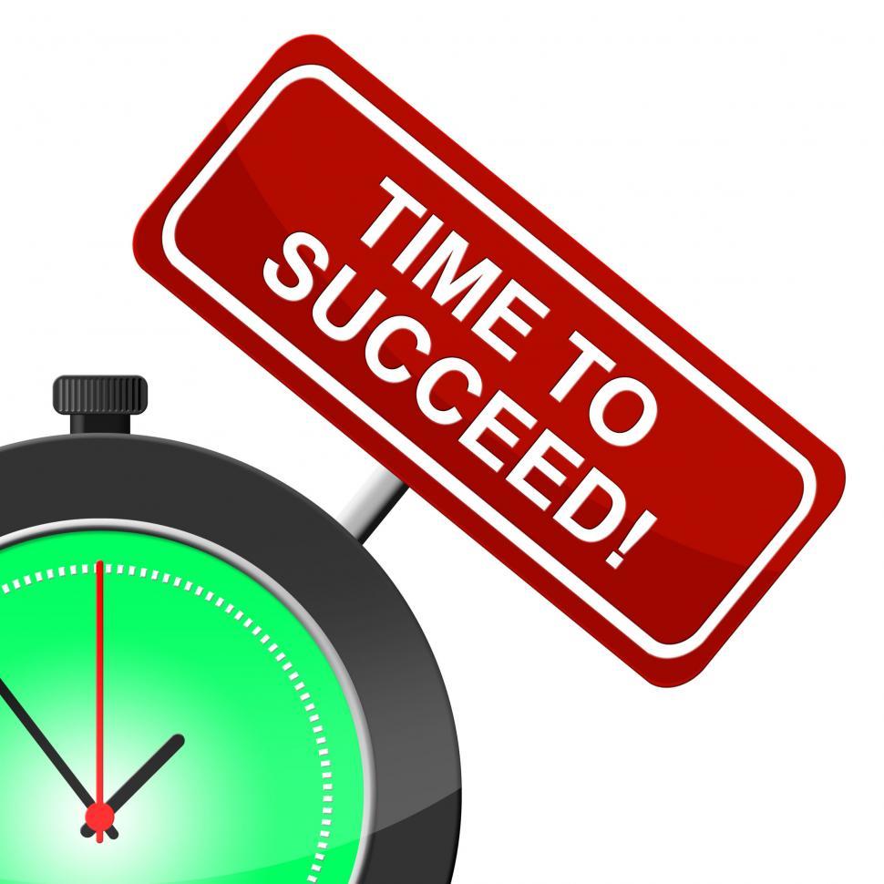 Free Image of Time To Succeed Means Victor Victors And Progress 