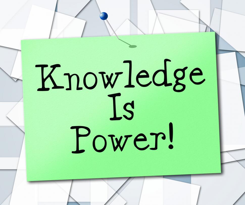 Free Image of Knowledge Is Power Represents University College And Studying 