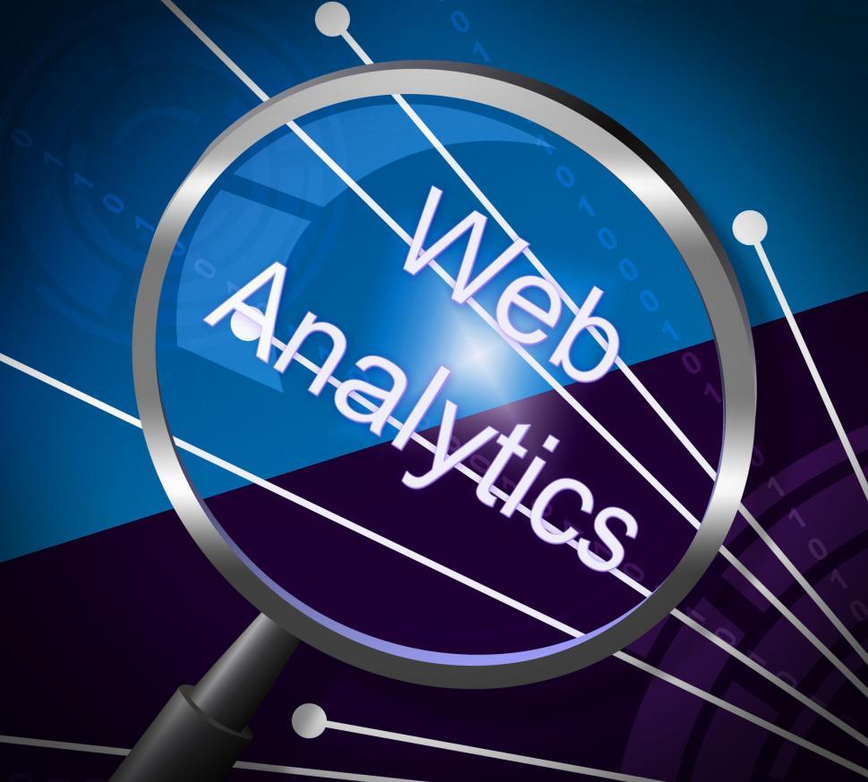 Free Image of Web Analytics Means Magnifying Research And Information 