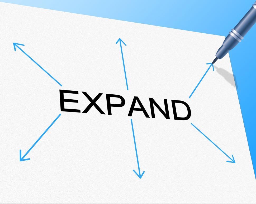 Free Image of Big Expand Represents Increase In Size And Enlarge 