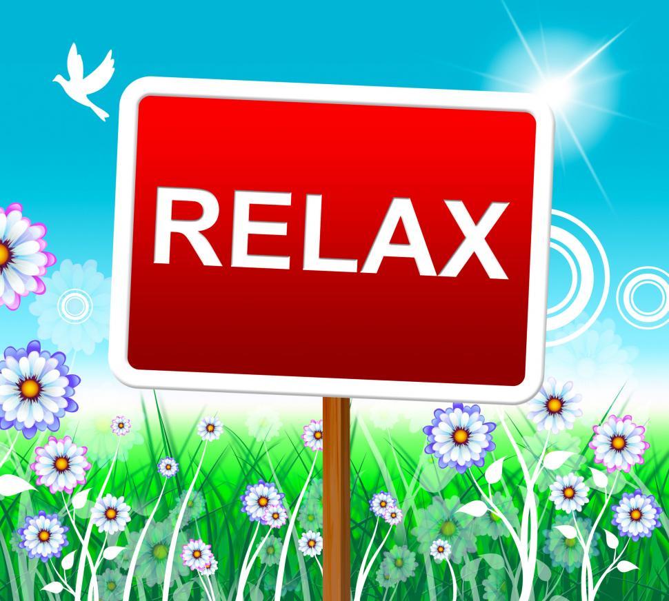 Free Image of Relax Relaxation Represents Resting Pleasure And Relaxed 