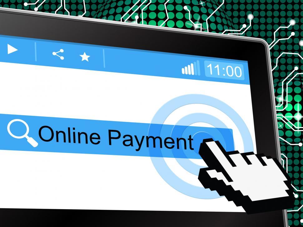 Free Image of Online Payment Indicates World Wide Web And Amount 