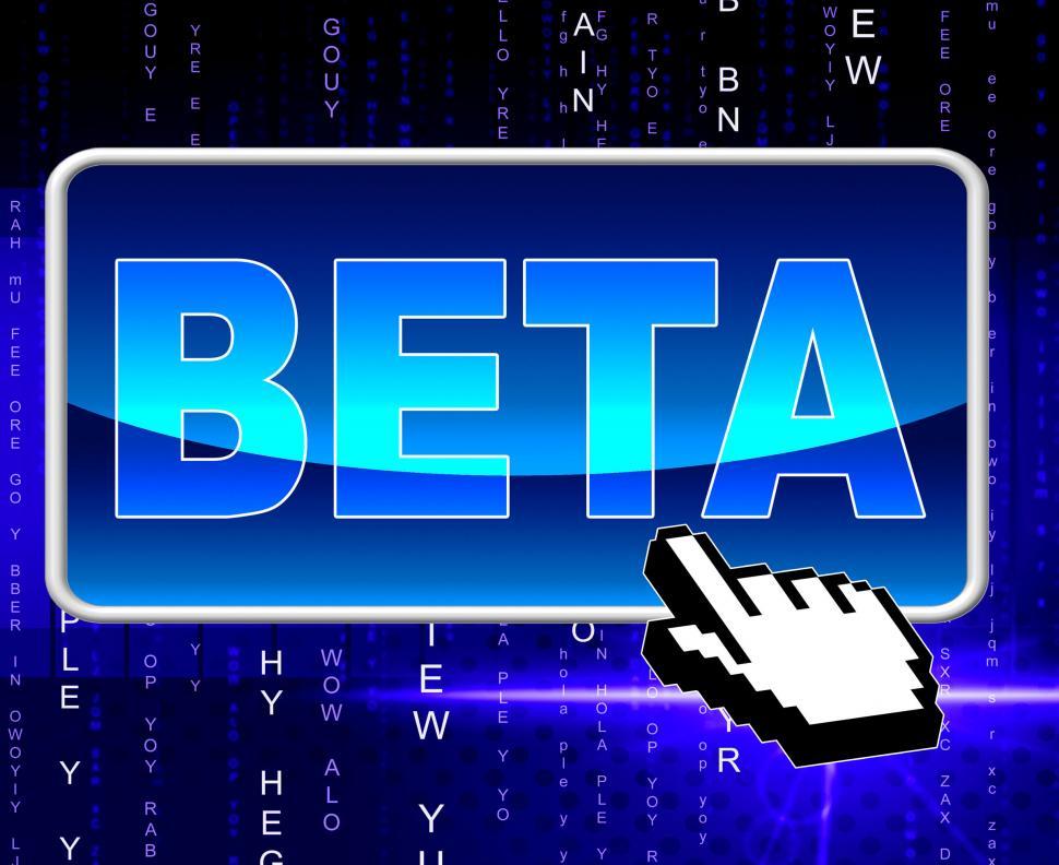 Free Image of Beta Button Means World Wide Web And Network 
