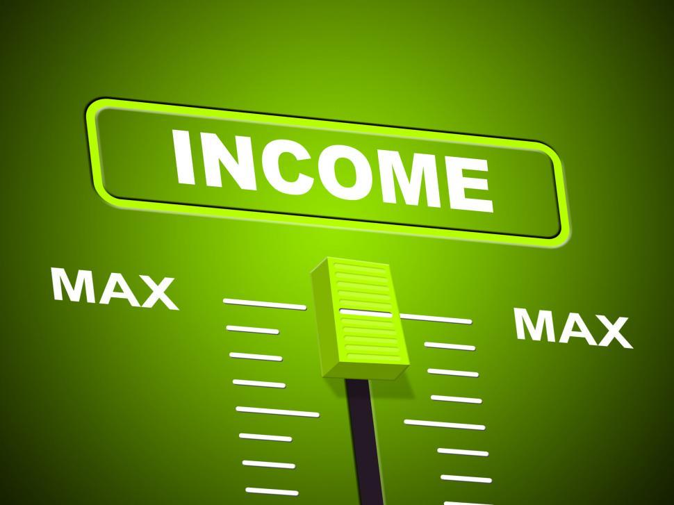 Free Image of Max Income Represents Upper Limit And Most 