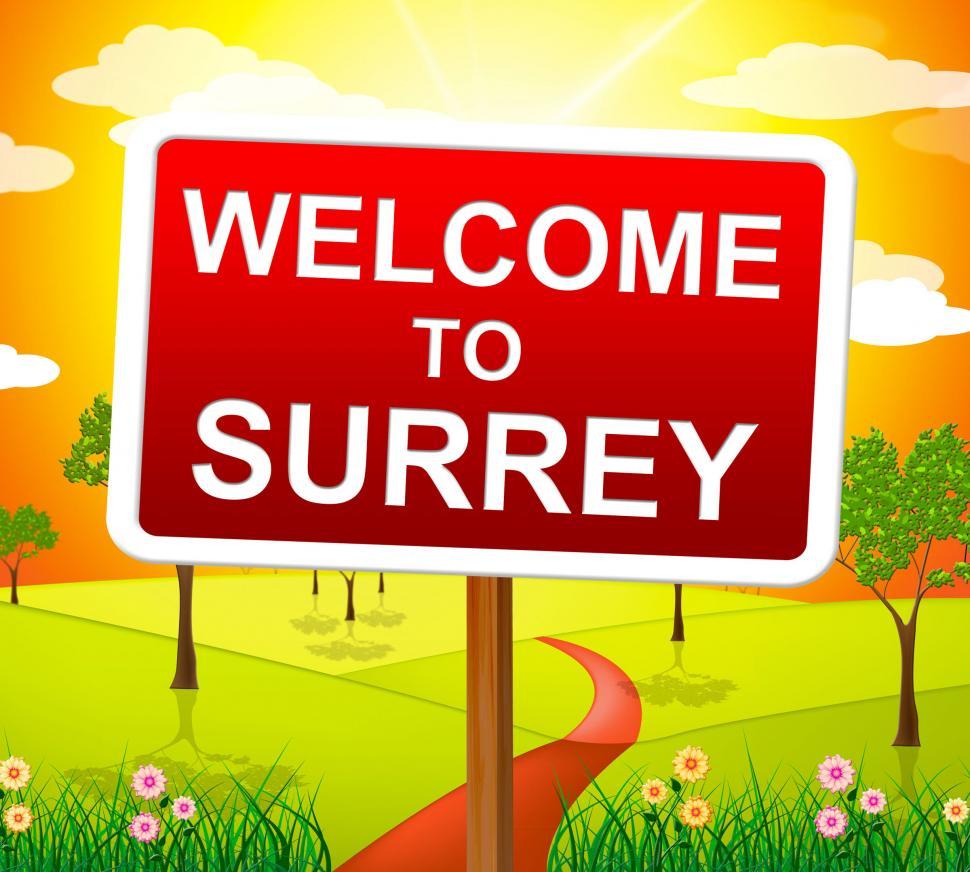 Free Image of Welcome To Surrey Means United Kingdom And Landscape 