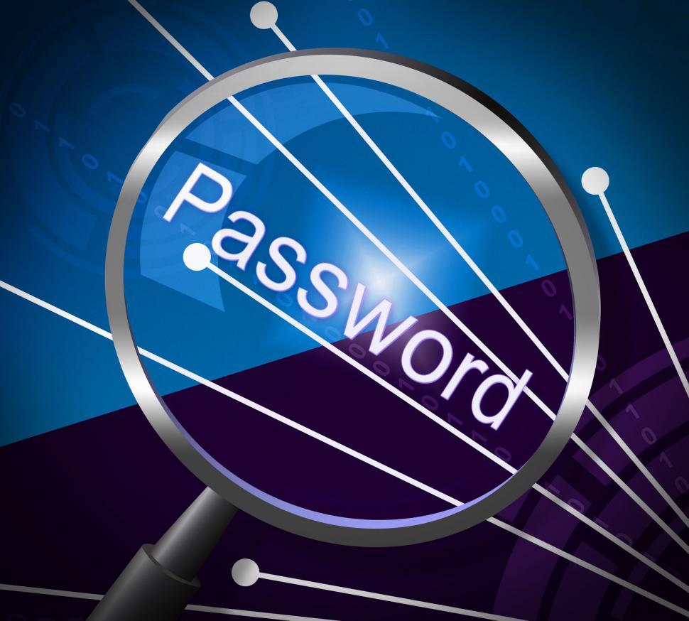 Free Image of Magnifier Password Shows Log In And Accessible 