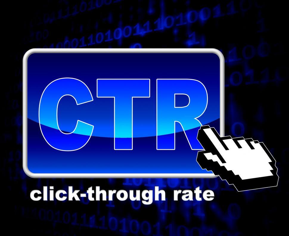 Free Image of Click Through Rate Shows World Wide Web And Analytics 