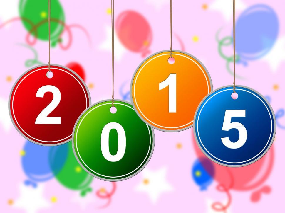 Free Image of New Year Indicates Two Thosand Fifteen And Annual 