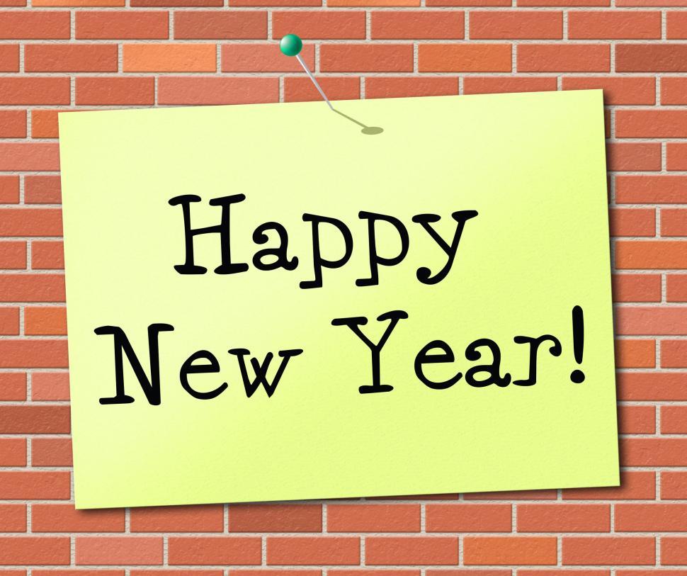 Free Image of Happy New Year Means Display Sign And Festivities 