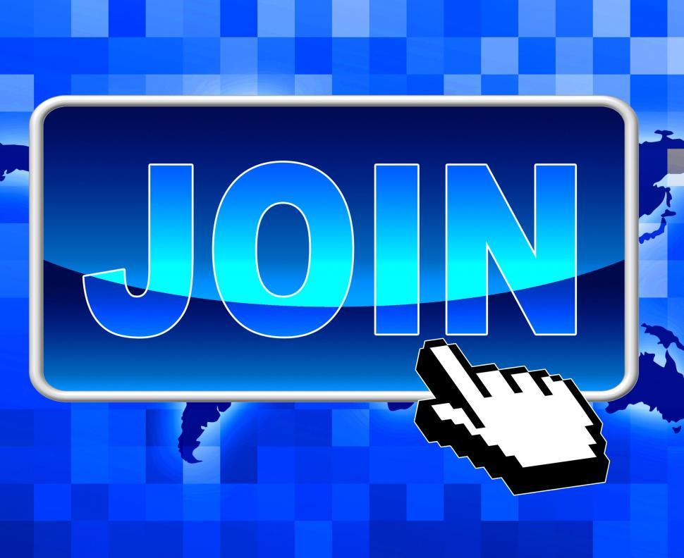 Free Image of Join Button Means World Wide Web And Application 