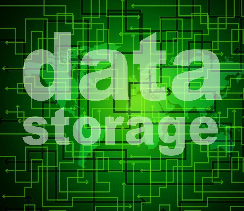 Free Image of Data Storage Represents Bytes Technology And Filing 