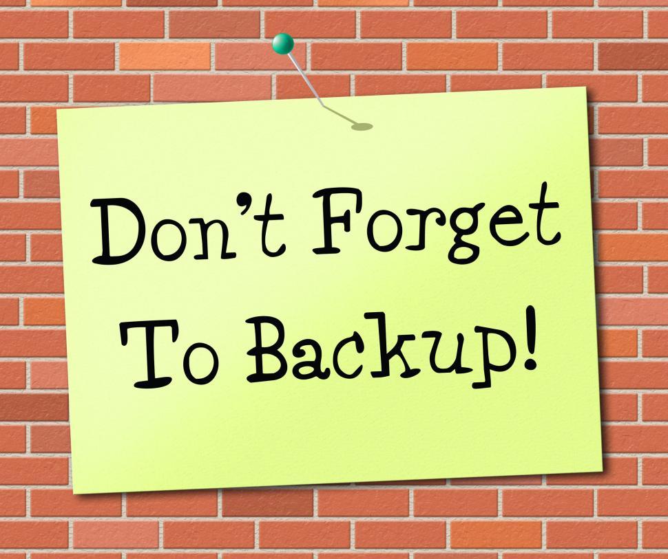 Free Image of Backup Data Means Fact Storage And Facts 