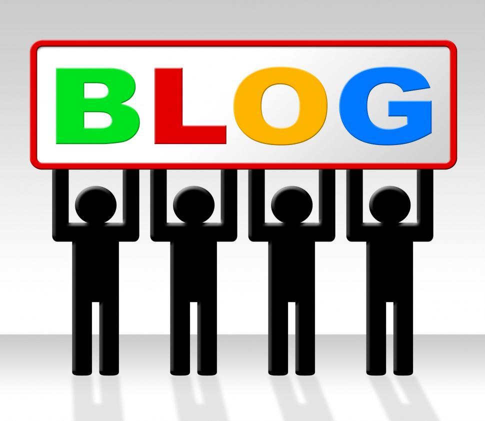Free Image of Web Blog Means Network Blogger And Online 