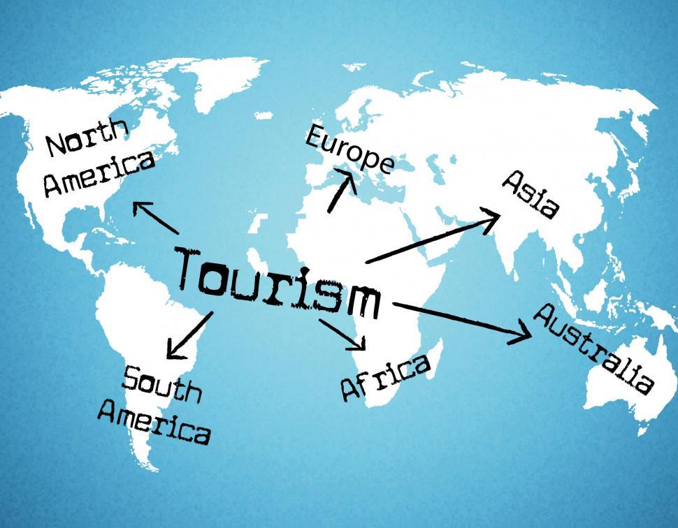 Free Image of Tourism Worldwide Means Voyage Holiday And Globe 