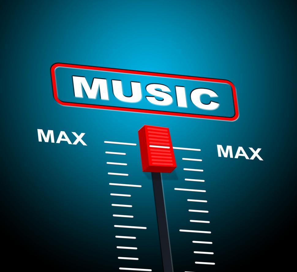 Free Image of Music Max Represents Upper Limit And Audio 