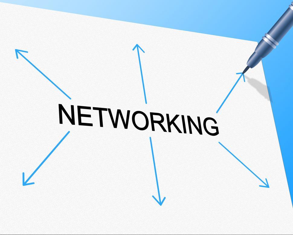 Free Image of Networking People Shows Social Media Marketing And Communicate 