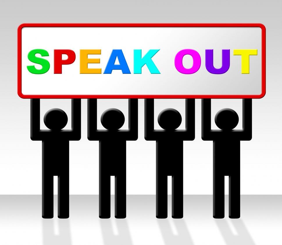 Free Image of Speak Out Indicates Say Your Mind And Attention 