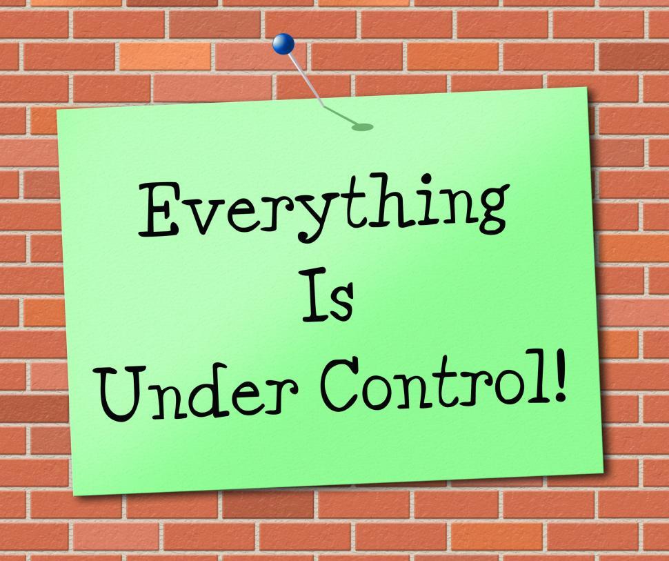 Free Image of Under Control Represents Arranged Message And Display 