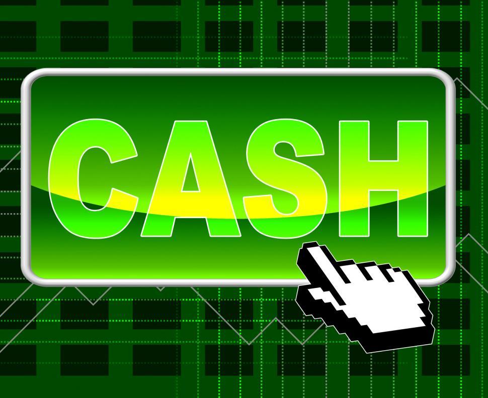 Free Image of Cash Button Means World Wide Web And Network 