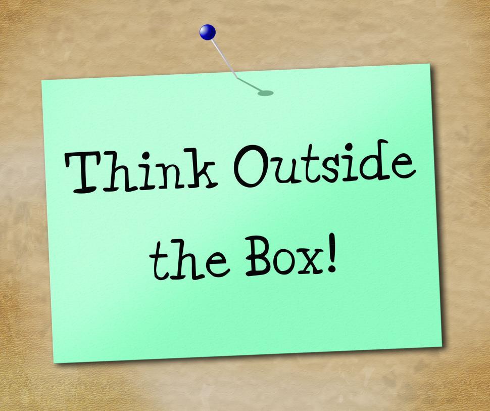 Free Image of Think Outside Box Represents Change Differently And Ideas 