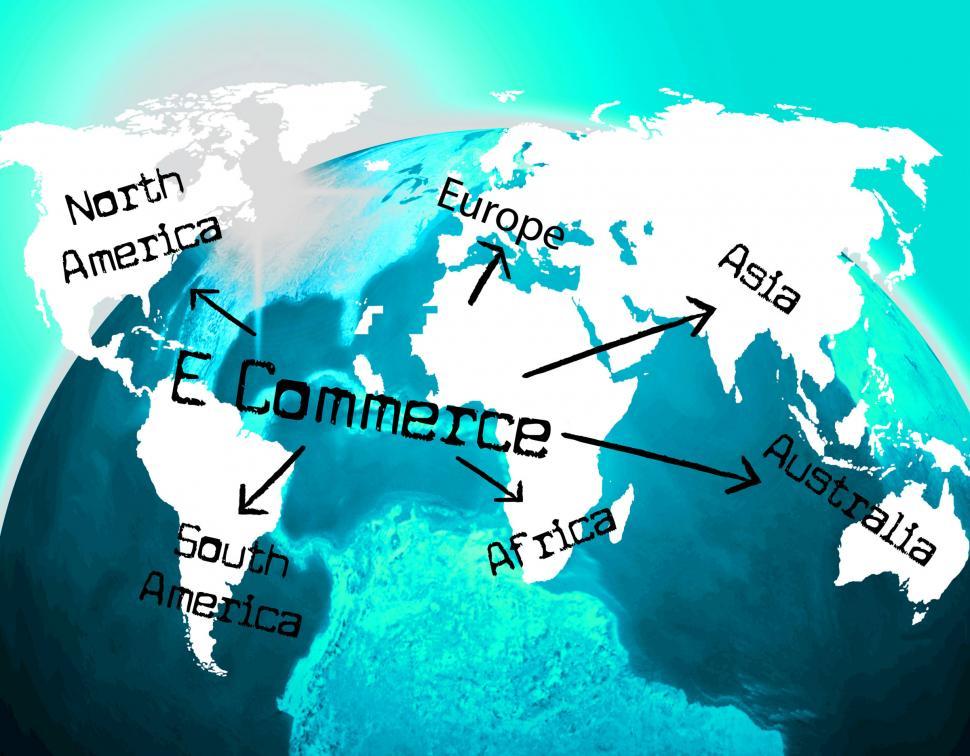 Free Image of World E Commerce Indicates Ecommerce E-Commerce And Company 